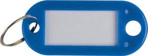 Sleutellabel 50x12mm blauw/pk 10