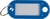 Sleutellabel 50x12mm blauw/pk 10