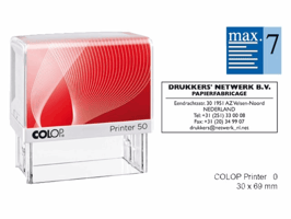 Tekststempel Colop Printer 50 personaliseerbaar 7regels 69x30mm