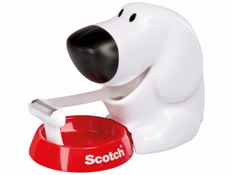 Plakbanddispenser Scotch Hond (+tape) artikel afbeelding