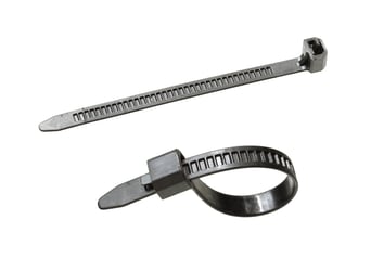 Tyraps 160 mm x 2,5 mm, zwart