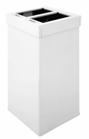 Afvalbak Carro Mix 2x25, kleur wit, model VB 650033