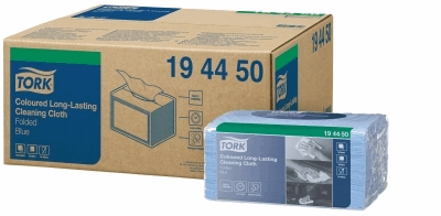 Tork Long Lasting Gevouwen Reinigingsdoek Blauw W8 nr.194450 (ds/8x40 vellen) artikel afbeelding