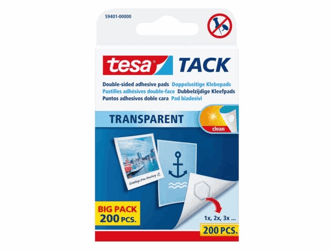 KLEEFPAD TESA TACK TRANSPARANT 200 STUKS artikel afbeelding