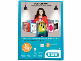 SHOWALBUM ELBA A4 POLYVISION 20TAS BLAUW artikel afbeelding