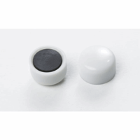 Ronde magneet, kunststof Ø 10 mm (Kleur: Wit)