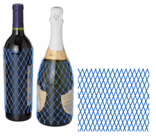 Buisnet voor Ø 70-130 mm x 100 m, Standaard kwaliteit, Kleur Blauw, Losse rol