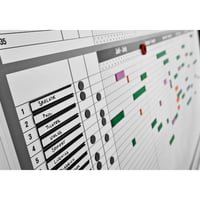 Personeels- en projectplannerset, voor 35 medewerkers of projecten, b