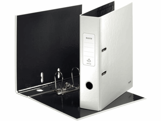 Leitz Ordner WOW Rugbreedte 80 mm, parelwit [EA] artikel afbeelding