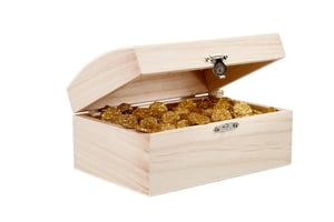 Schatkist hout Creotime 16,5x11x8,55cm
