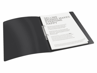 RINGBAND VIVIDA 2R A4 16MM PP ZWART artikel afbeelding