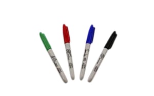 Viltstift Sharpie rond 0.9mm assorti blister à 4 stuks