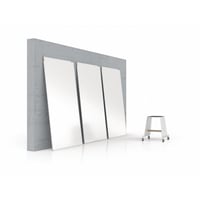 Design Thinking-whiteboard plaatstaal gelakt, wit h x b x d = 1800x900x15 mm