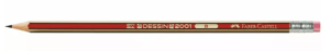 Potlood FC Dessin +gum B/pk12