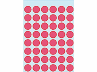 ETIKET HERMA 1866 ROND 12MM 240ST FLUOR ROOD artikel afbeelding