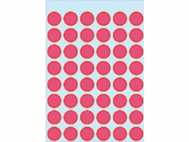 ETIKET HERMA 1866 ROND 12MM 240ST FLUOR ROOD artikel afbeelding