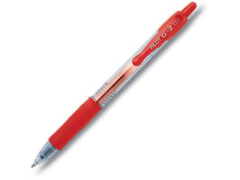 Pilot Gelpen G2-07 Grip, 0,4 mm, Rood (pak 12 stuks)
