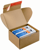 Colompac Postbox 192x155x43mm Bruin met zelfklevende sluiting. CP 080.04 artikel afbeelding