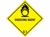 Gevarenetiket A105, 100X100mm geel opdruk zwart. Klasse 5 Oxidizing Agent artikel afbeelding