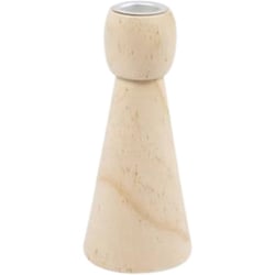 Kandelaar Creotime hout conisch 14.5cm