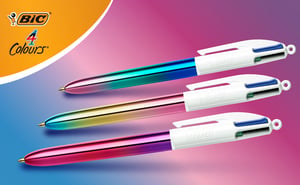 Balpen Bic 4kleuren Gradient assorti