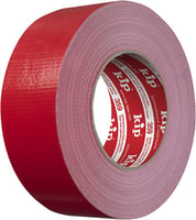 KIP 359 (75) Textieltape industrieel 50 mm x 50 m Rood