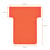 Nobo T-planbordkaarten index 1,5, ft 53 x 45 mm, rood