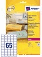 Etiket Avery L7551-25 38.1x21.1mm transparant 1625stuks