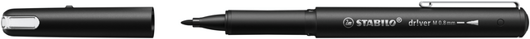 Fineliner STABILO dr!ver medium zwart