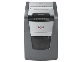 Rexel Optimum Auto+ 100M Automatische Papiervernietiger, P5 Micro-Cut Snippers, 34L, 100 Vellen, Zwart