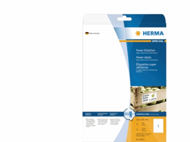 Etiket HERMA Power 10911 210x297mm wit 25stuks