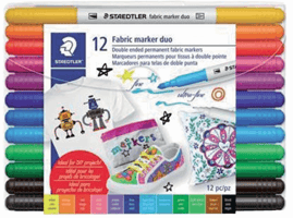 Viltstift Staedtler 3190 textiel duo ass