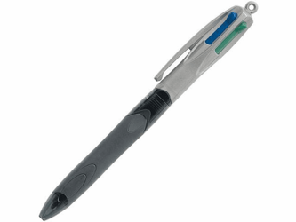 BiC 4 Colour Grip Pro balpen 1,0 mm zwart, blauw, rood, groen (doos 12 stuks) artikel afbeelding