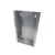 Roestvast stalen dispenser voor dispenserdozen h x b x d = 350x222x65 mm voor wandbevestiging