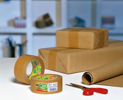 Verpakkingstape Tesa 05054 eco papier 38mmx25m bruin