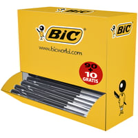 BIC M10 balpen zwart medium (doos 90+10 gratis)