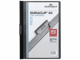 Durable Duraclip® Klemmap A4, 1-60 vel, Zwart (pak 25 stuks)