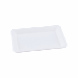 Suikerriet vleeswarentray 200x152x16mm, kleur wit artikel afbeelding