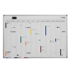 Jaarplanner, neutraal met verticale maandindeling b x h = 900x600 mm