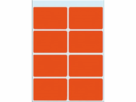 Etiket HERMA 3692 26x40mm rood 40 stuks