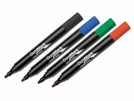 Staples Permanent marker DuraMark 2070 1,5 - 3 mm, assorti (pak 4 stuks)