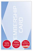 GBC Lamineerhoes Creditcard-formaat, 54 x 86 mm, 2 x 125 micron, Glanzend (pak 100 stuks)