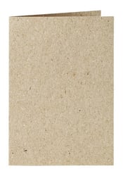 Correspondentiekaart Papicolor dubbel 105x148mm Kraft grijs artikel afbeelding