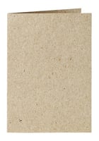 Correspondentiekaart Papicolor dubbel 105x148mm Kraft grijs