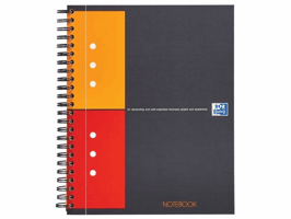 Oxford International notebook A5+, geruit 5 mm, 10-gaats (pak 5 stuks)