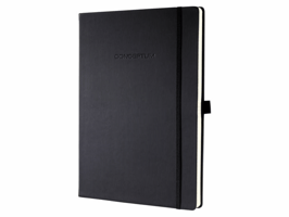 Notitieboek Sigel Conceptum Pure A4+ lijn zwart