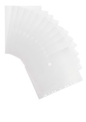 Enveloptas Djois Color Collection A4 horizontaal geperforeerd transp