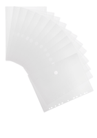 Enveloptas Djois Color Collection A4 horizontaal geperforeerd transp