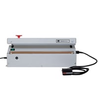 Folieseal-tafelapparaat MAGNETA industriële versie met voetpedaal lasnaad l x b = 420x5 mm