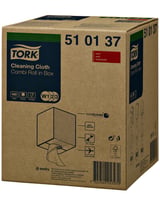 Tork Premium papieren reinigingsdoekjes, 1-laags 320 mm 400 vel, wit (rol 400 vel)